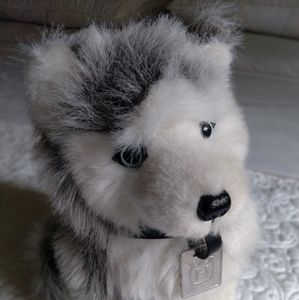 Husqvarna siberian husky dog stuffed animal 1994